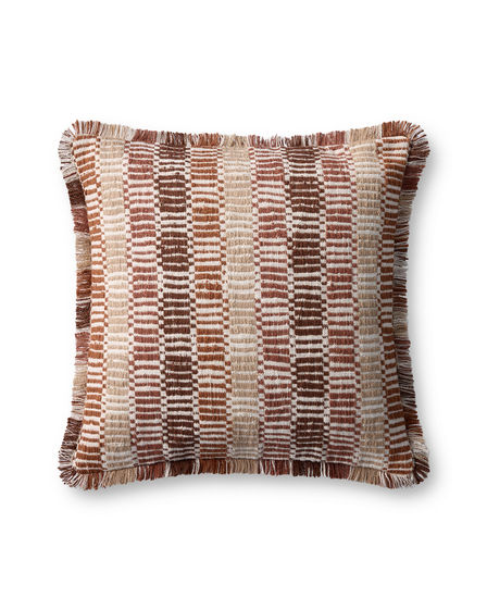 PLL0133 Orange/Multi 22" Pillow