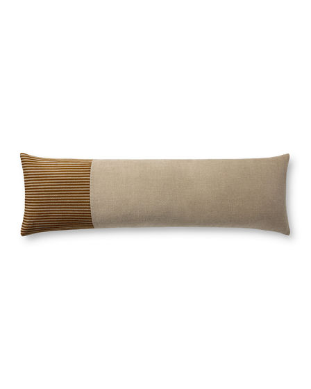 PLL0161 Mustard 12"x46" Lumbar Pillow