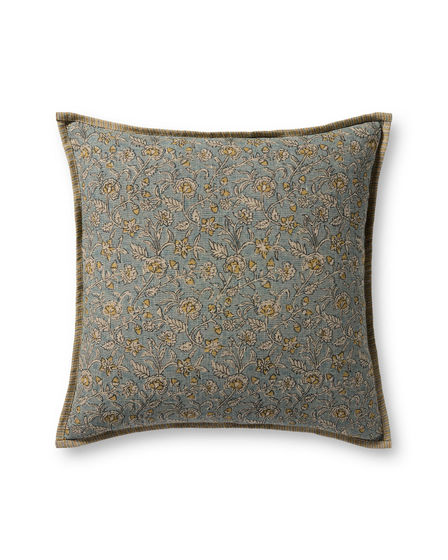 PLL0164 Light Blue/Multi 22" Pillow
