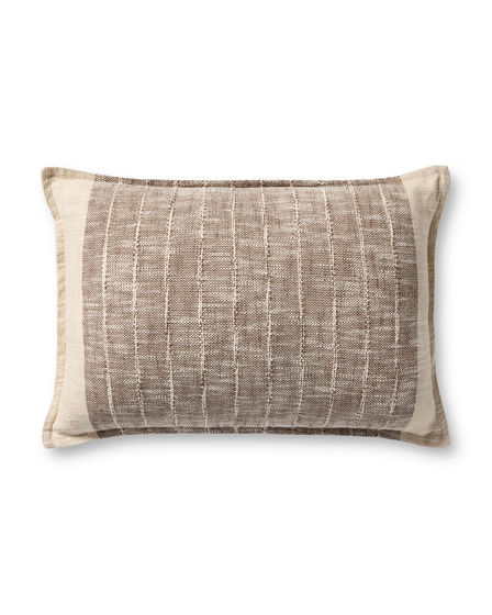 PLL0183 Brown/Ivory 16"x26" Pillow