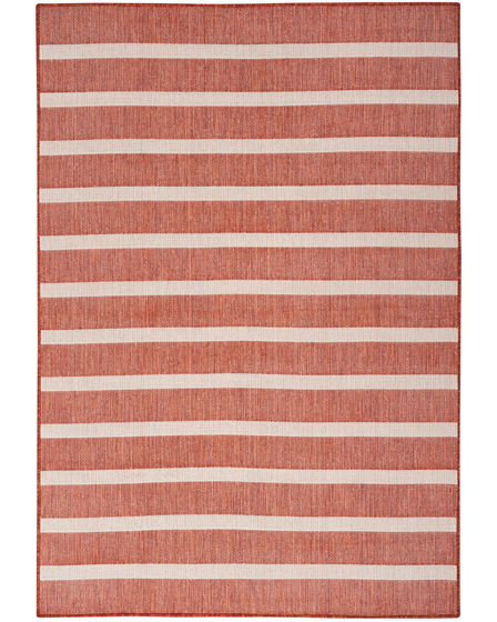 Positano POS03 Terracotta Ivory Area Rug
