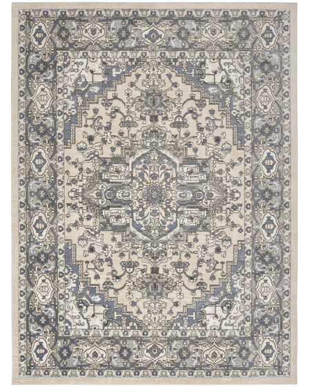 Quarry QUA05 Ivory Blue Area Rug