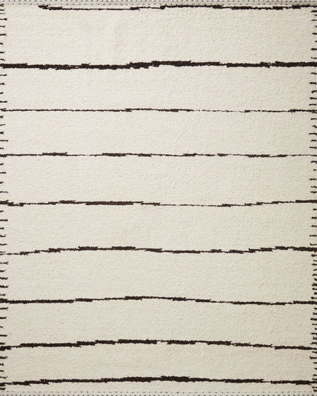 Roman ROM-05 Ivory/Black Area Rug