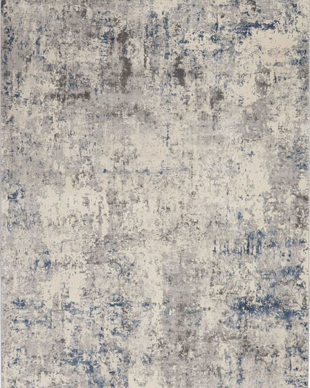 Rustic Textures RUS07 Ivory/Grey-Blue Area Rug