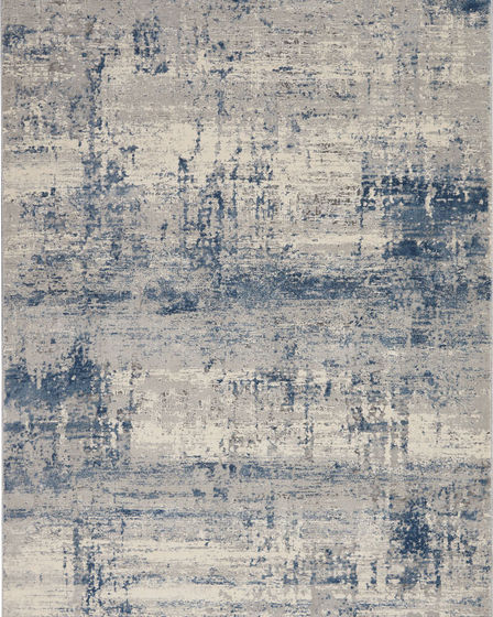 Rustic Textures RUS10 Ivory/Blue Area Rug
