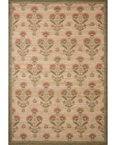 Rue RUE-01 Sage/Blush 2'3"x3'9" Area Rug