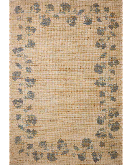 Rue RUE-05 Natural/Denim 2'3"x3'9" Area Rug