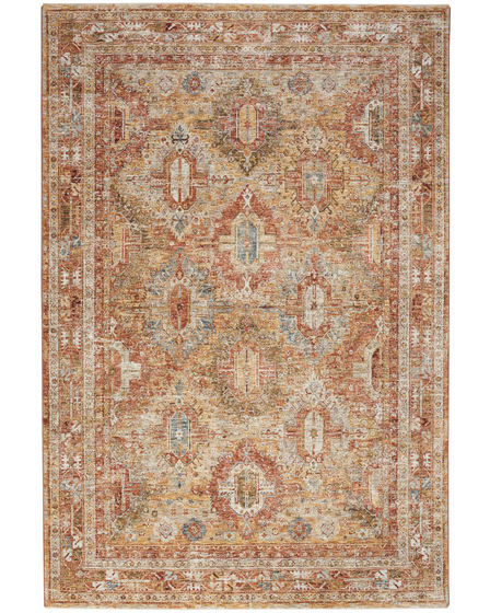 Sahar SHR01 Rust Area Rug