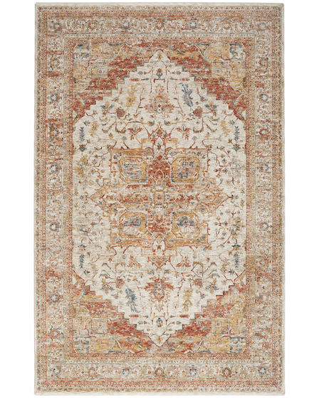 Sahar SHR06 Ivory Rust Area Rug
