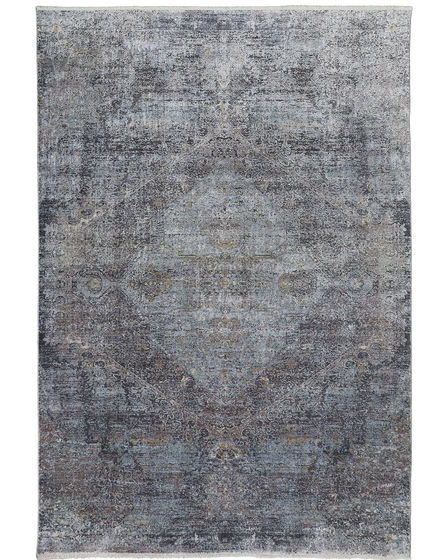 Sarrant 3963F Gray/Silver/Ivory Area Rug