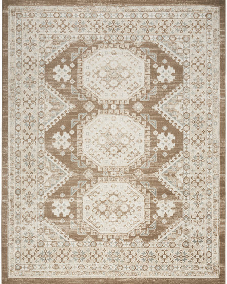 Serenity Home SRH01 Ivory Mocha Area Rug