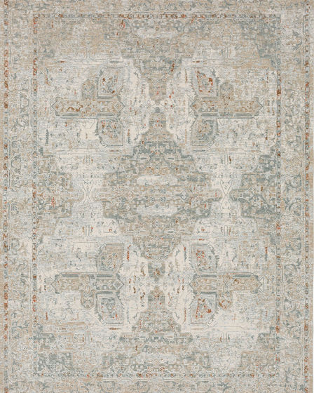 Solitude Via Salaria Cream Beige Area Rug