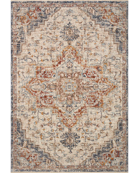 Sorrento SOR-05 Ivory/Fiesta Area Rug