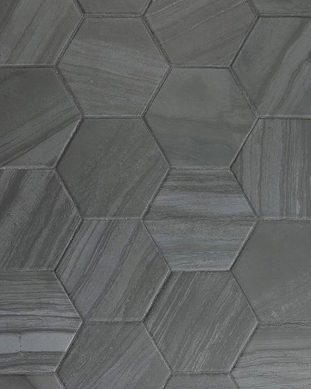 Stria Dark Porcelain Matte Marble Tile