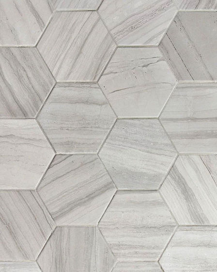 Stria Grey Porcelain Matte Marble Tile