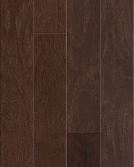 Pebble Hill Mixed Width Weathered Saddle Hickory Hardwood