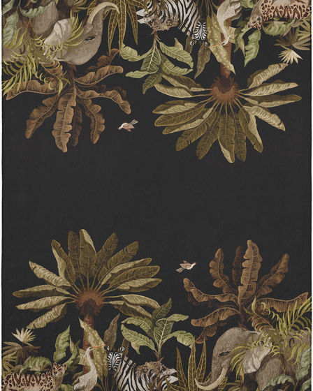 Tropics TC8 Black Area Rug