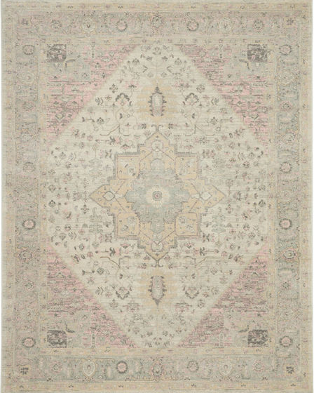 Tranquil TRA06 Ivory/Pink Area Rug