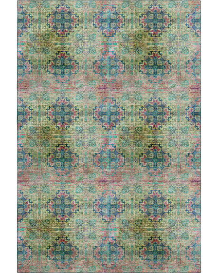 Trevi TV16 Green Area Rug