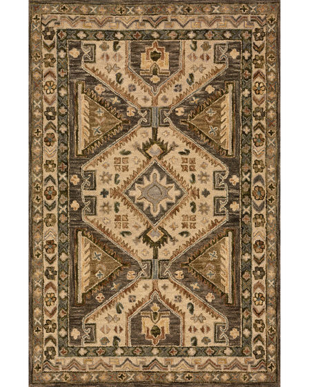 Victoria VK-07 Walnut/Beige Area Rug