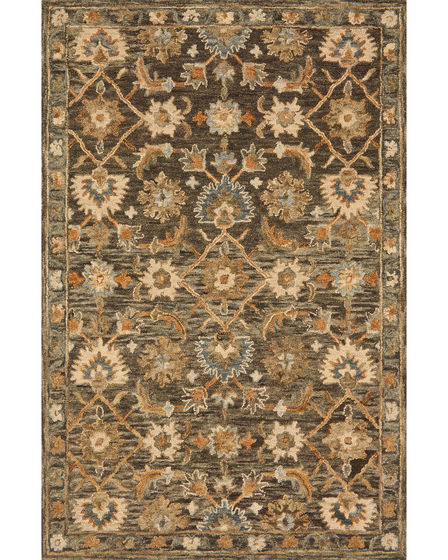 Victoria VK-08 Dk Taupe/Multi Area Rug