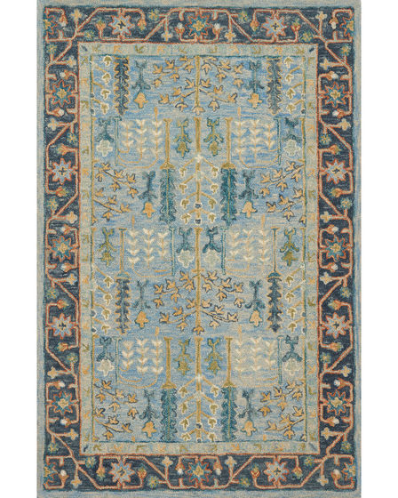 Victoria VK-12 Lt Blue/Dk Blue Area Rug