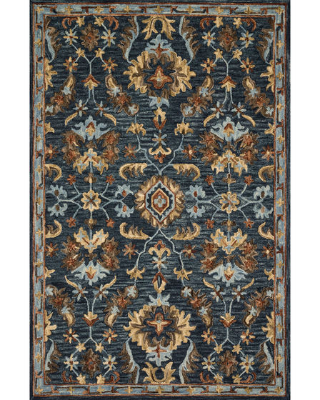 Victoria VK-14 Denim/Multi Area Rug