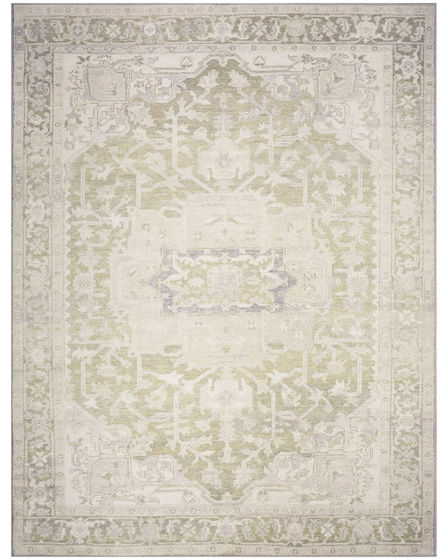 Vintage Washables VWS08 Green 4'x6' Area Rug