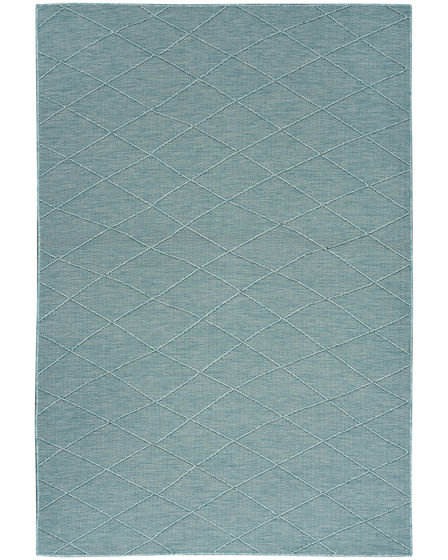 Washable Solutions WSL01 Aqua Area Rug
