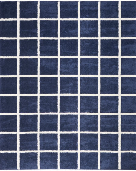 West End Ave WTE01 Navy Ivory Area Rug