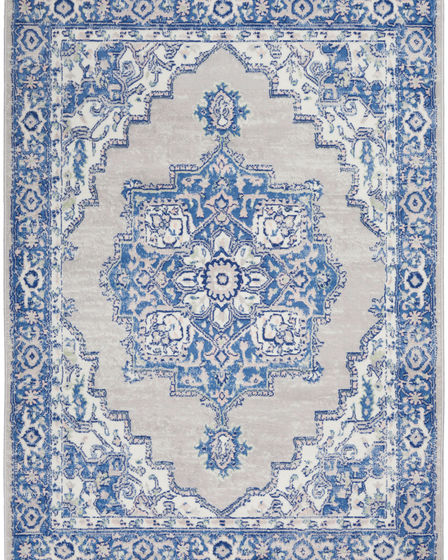 Whimsicle WHS03 Grey Blue Area Rug