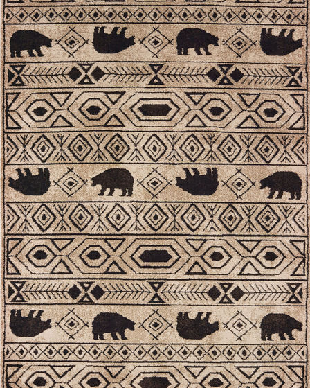Woodlands 9651a Ivory/Black Area Rug