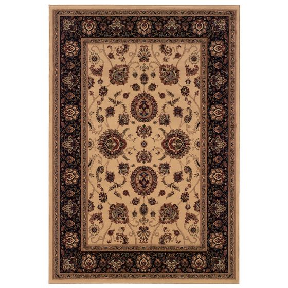 Ariana 130_7 Ivory/Black Area Rug
