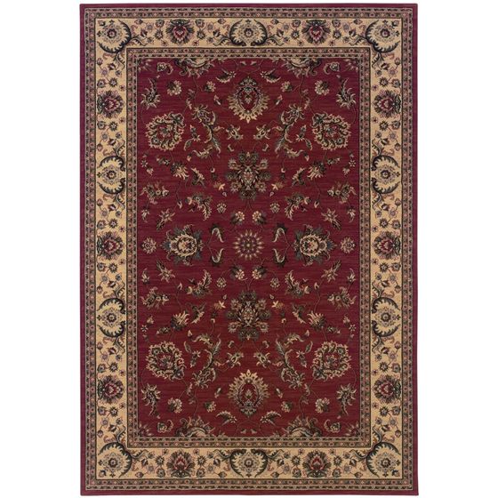 Ariana 311c Red/Ivory Area Rug