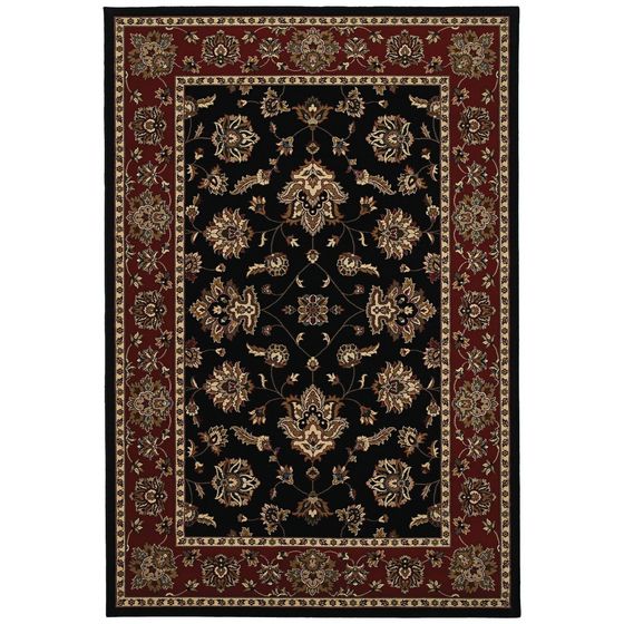 Ariana 623m Black/Red Area Rug