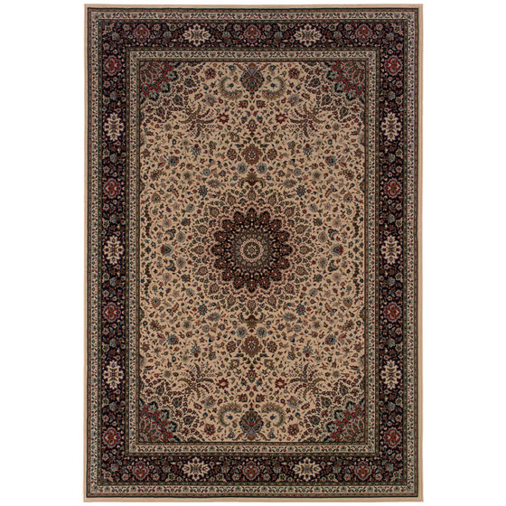 Ariana 95i Ivory/Black Area Rug