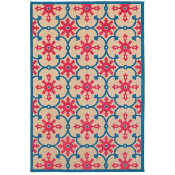 Cayman 190l Sand/Pink Area Rug