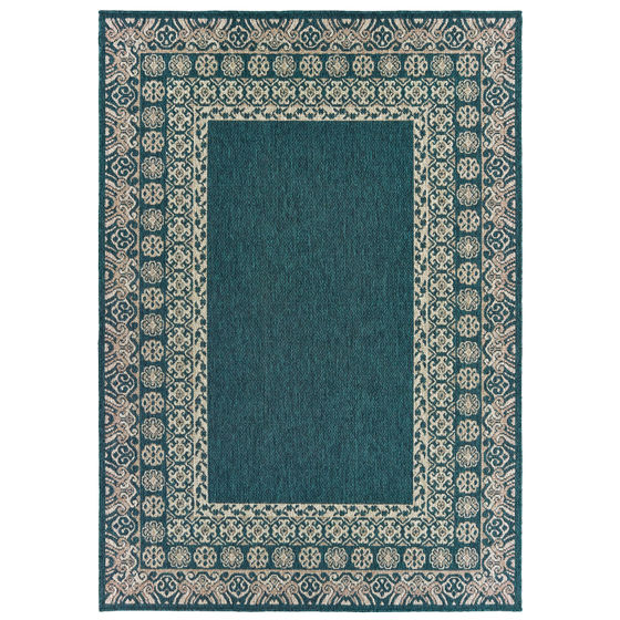 Latitude 1503b Blue/Grey Area Rug