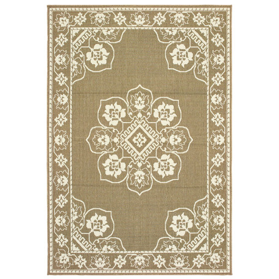 Marina 7764j Tan/Ivory Area Rug