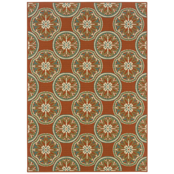 Montego 8323d Rust/Ivory Area Rug