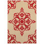 Cayman 97r Sand/Red Area Rug