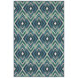 Meridian 2209b Navy/Green Area Rug