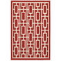 Meridian 9754r Red/Ivory Area Rug